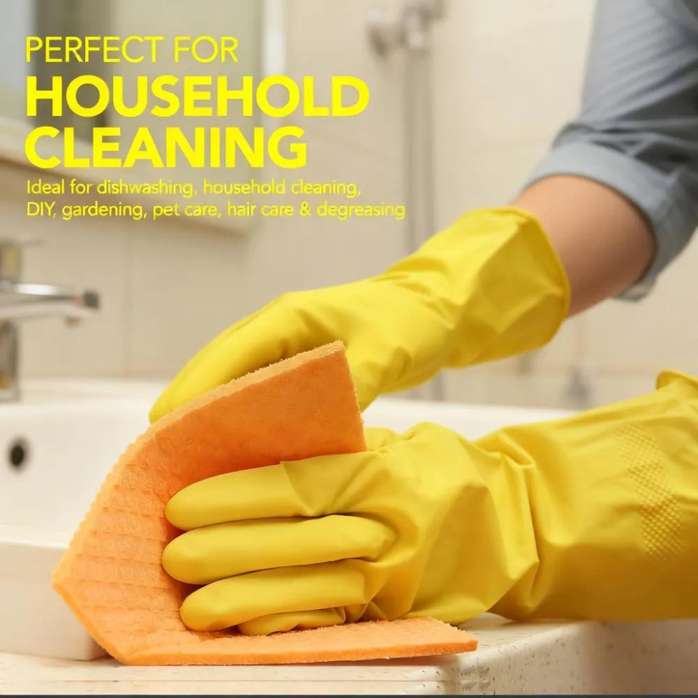 Medium Household Rubber Latex Gloves for Cleaning & Protection