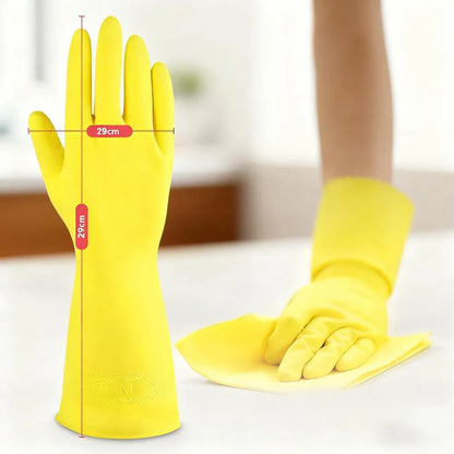 Medium Household Rubber Latex Gloves for Cleaning & Protection