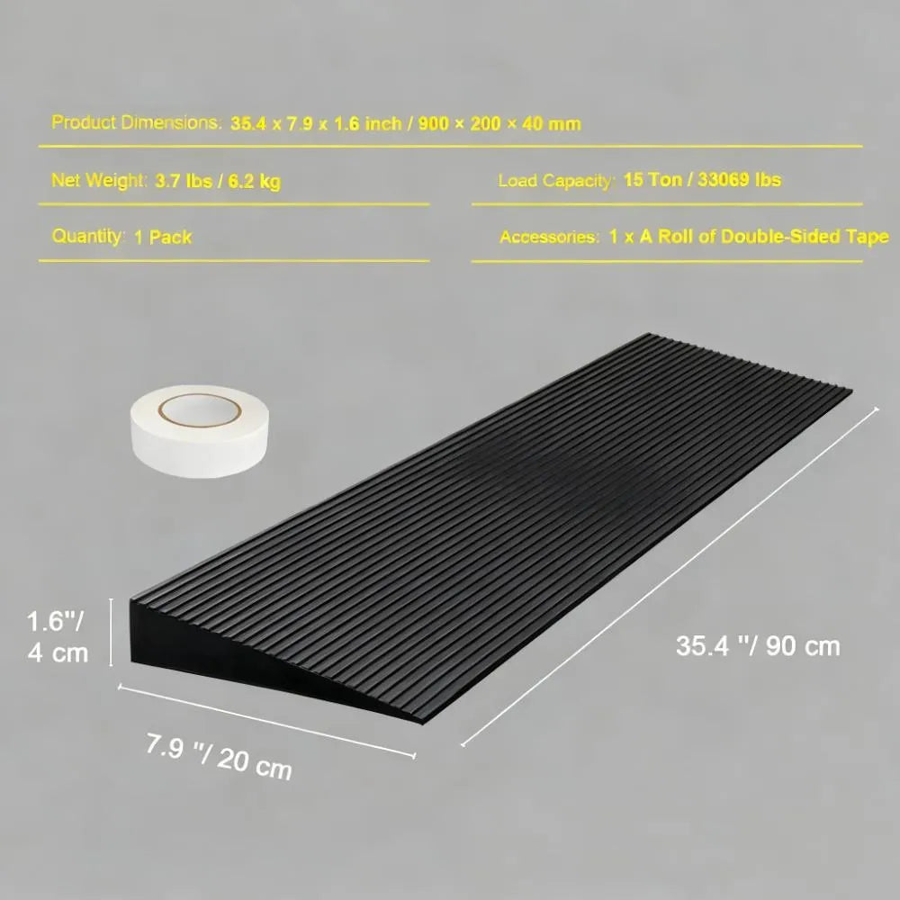 15 Ton Capacity Solid Ramp for Robot Vacuum & Multi-Purpose Use